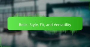 Belts: Style, Fit, and Versatility