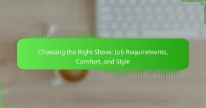 Choosing the Right Shoes: Job Requirements, Comfort, and Style