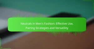 Neutrals in Men’s Fashion: Effective Use, Pairing Strategies and Versatility