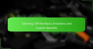 Tailoring: Off-the-Rack Limitations and Custom Benefits